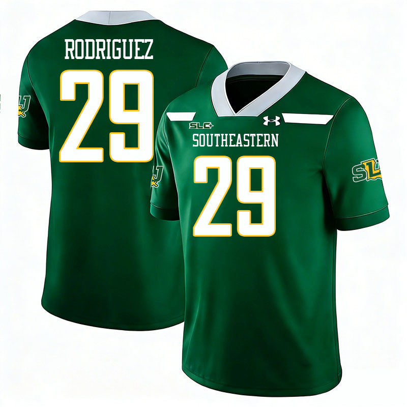 Southeastern Louisiana Lions #29 Guillermo Garcia Rodriguez College Football Jerseys,Uniforms Stitched-Green